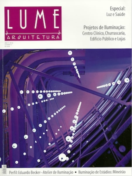 Cover of Revista Lume Arquitetura no. 60, February/March 2013, with the special on light and health.